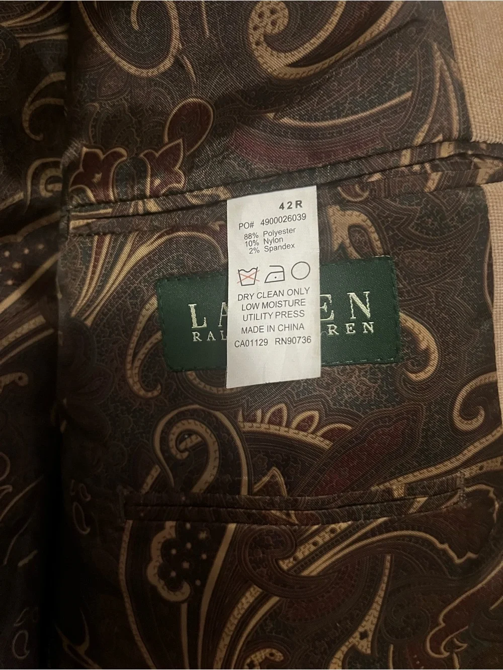 Ralph Lauren corduroy sports coat.